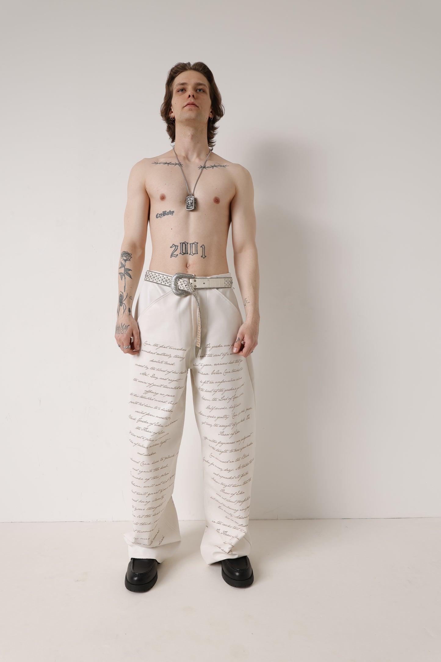 Cain Leather Baggy Pants