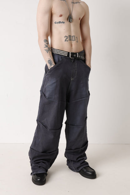 Pleats Baggy Pants